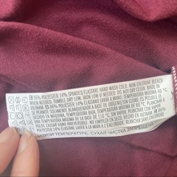 Forever 21 burgundy suede/velvet mini dress - Picture 14 of 14